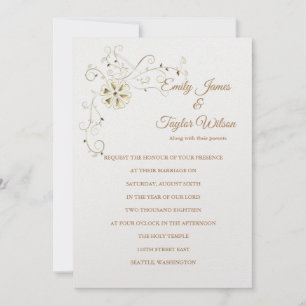 Temple Wedding Invitation