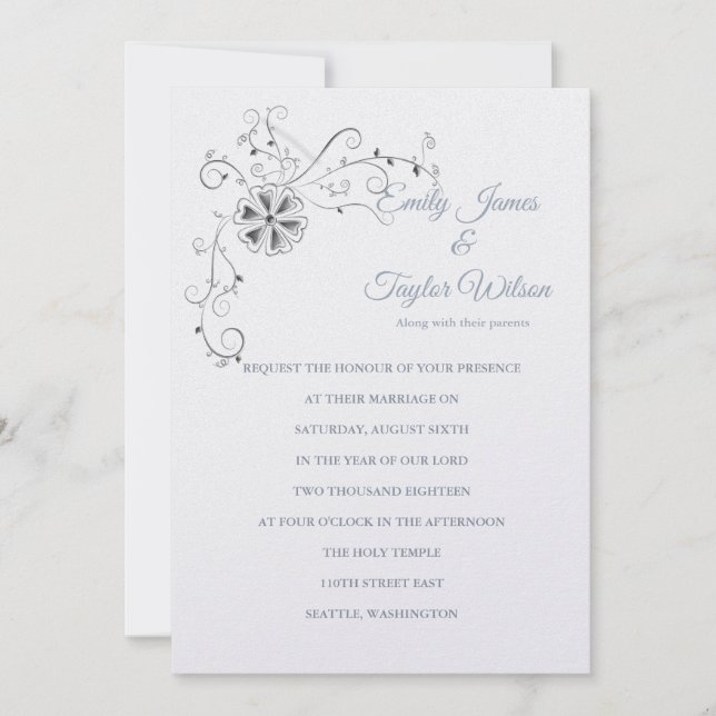 Temple Wedding Invitation (Front)