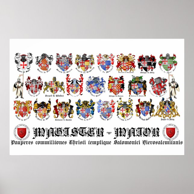 Templer Großmeister-Poster Poster (Front)
