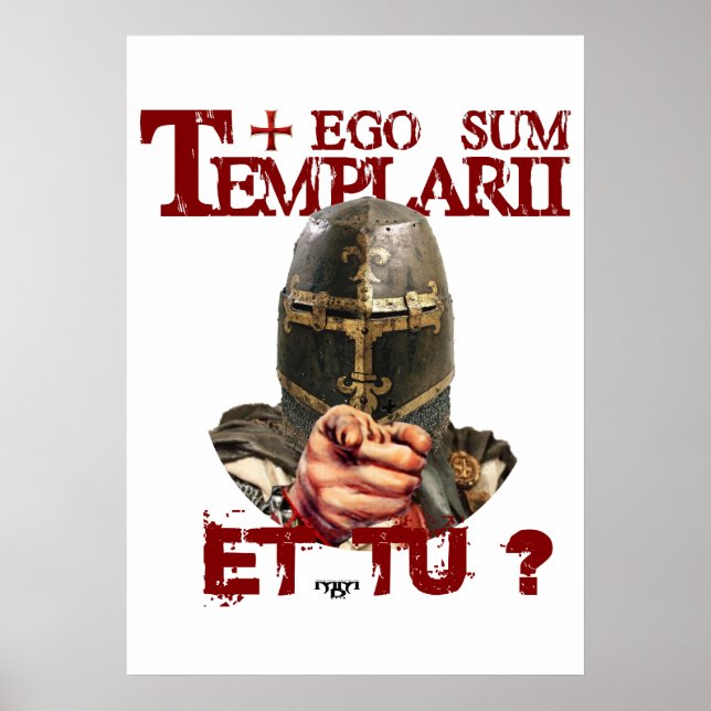 Templerposter Ego Sum Templarii Et Tu? Poster (Front)