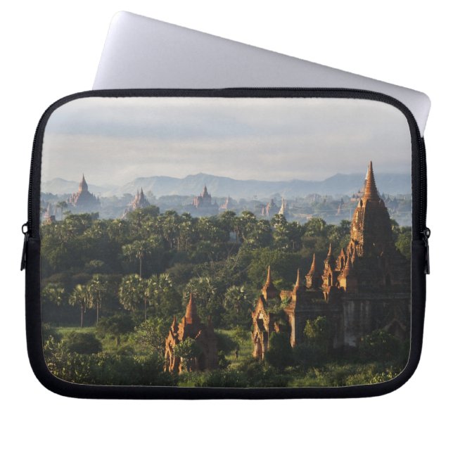 Temples at sunrise, Bagan, Myanmar Laptop Sleeve (Front)