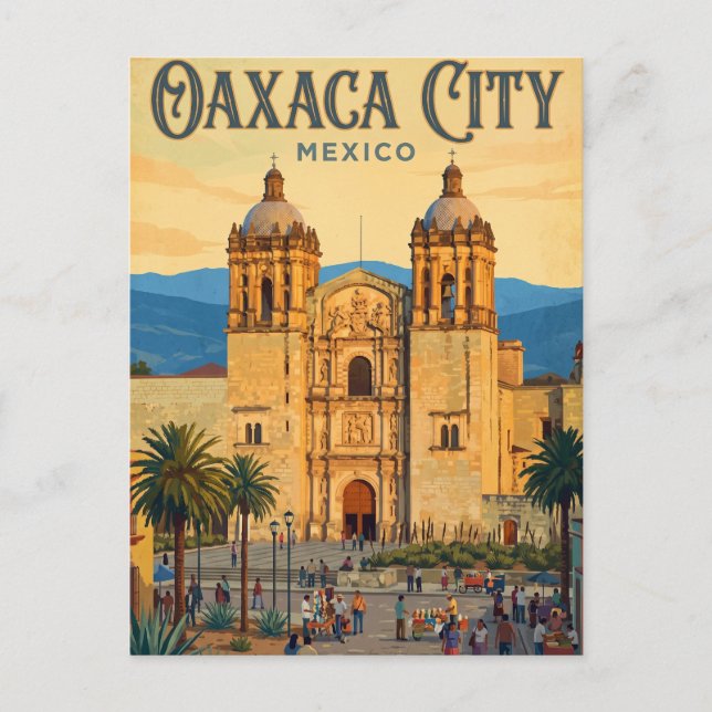 Templo de Santo Domingo de Guzmán Mexico Postcard (Front)