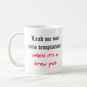 temptation brew pub coffee mug