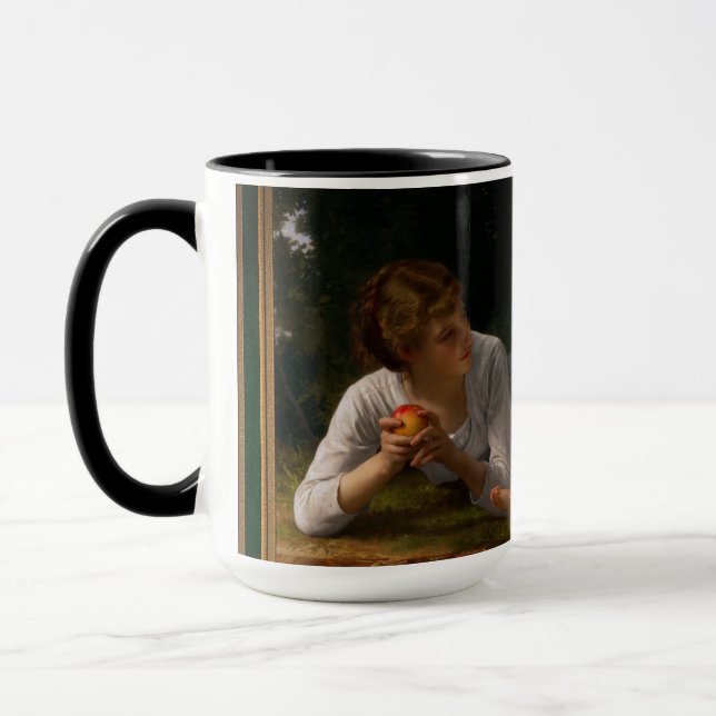 Temptation by William Bouguereau Mug (Left)