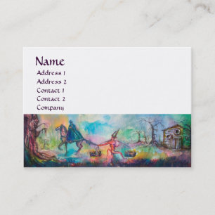 TEMPTATION Dark Knight,Devil's Treasure,Blue White Business Card