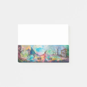 TEMPTATION Dark Knight,Devil's Treasure Blue White Post-it Notes