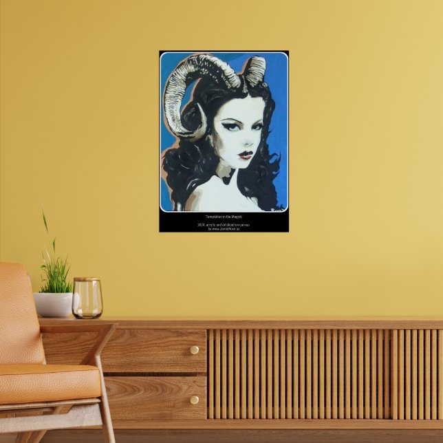 'Temptation in the Magick' Painting on a  Poster (Living Room 2)