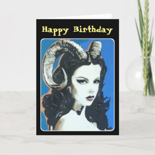 'Temptation in the Magick' Painting on a  Thank You Card