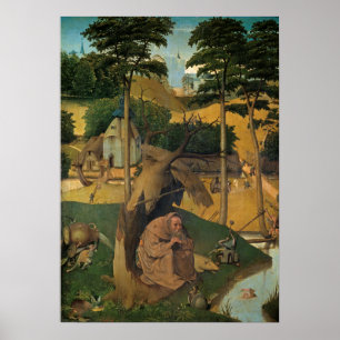 Temptation of Saint Anthony, by Bosch Poster