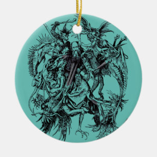 Temptation of Saint Anthony the Great Ceramic Tree Decoration