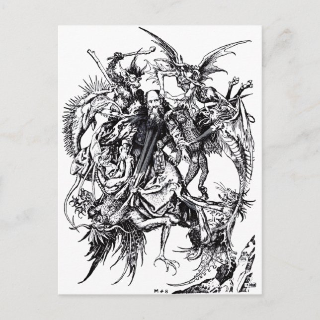 Temptation of Saint Anthony the Great Postcard (Front)