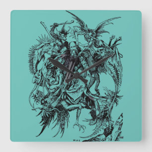 Temptation of Saint Anthony the Great Square Wall Clock