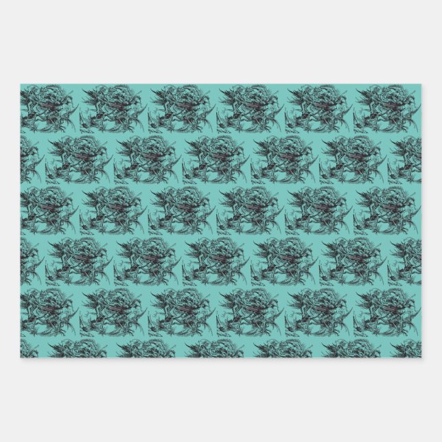 Temptation of Saint Anthony the Great Wrapping Paper Sheet (Front)