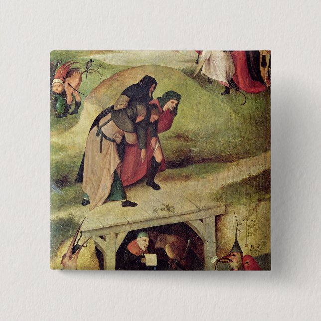 Temptation of St. Anthony 15 Cm Square Badge (Front)