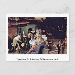 Temptation Of St.Anthony By Hieronymus Bosch Postcard