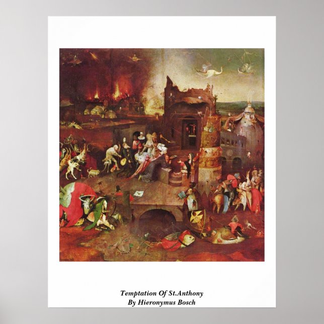 Temptation Of St.Anthony By Hieronymus Bosch Poster (Front)