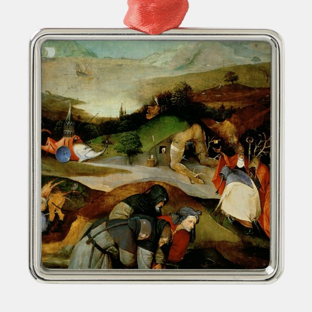 Temptation of St. Anthony Metal Tree Decoration (Front)