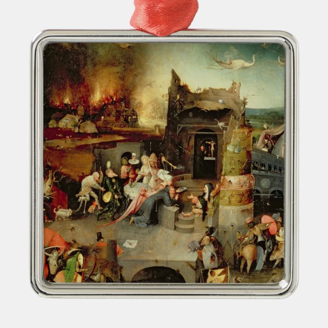 Temptation of St. Anthony Metal Tree Decoration (Front)