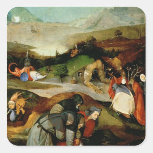 Temptation of St. Anthony Square Sticker
