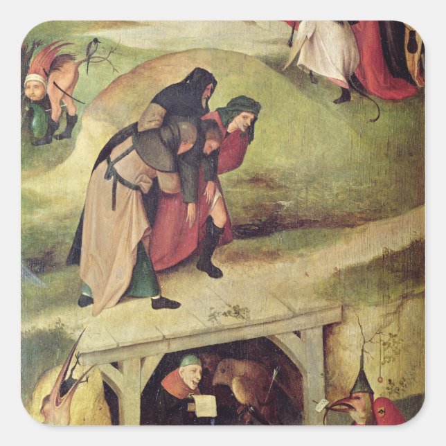 Temptation of St. Anthony Square Sticker (Front)