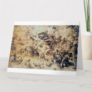 Temptation of St. Antony the Great, Pieter Bruegel Card
