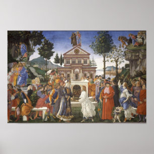 Temptations of Christ by Botticelli - Poster
