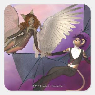 Tempted Square Sticker