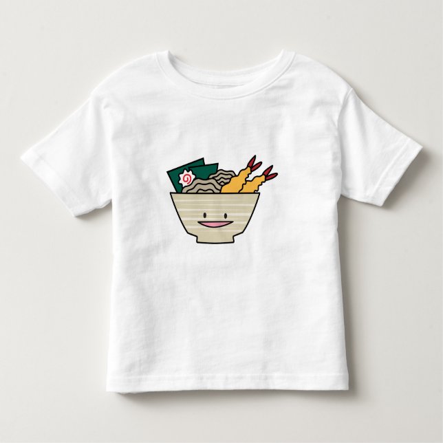 Tempura ramen bowl nori shrimp Japanese noodles Toddler T-Shirt (Front)