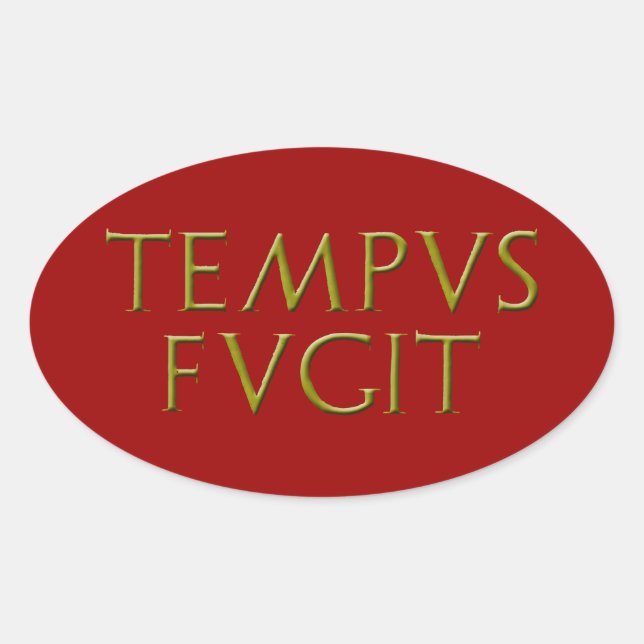 Tempus Fugit Sticker (Front)