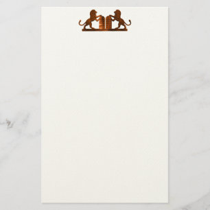 Ten Commandments and Lions Stationery