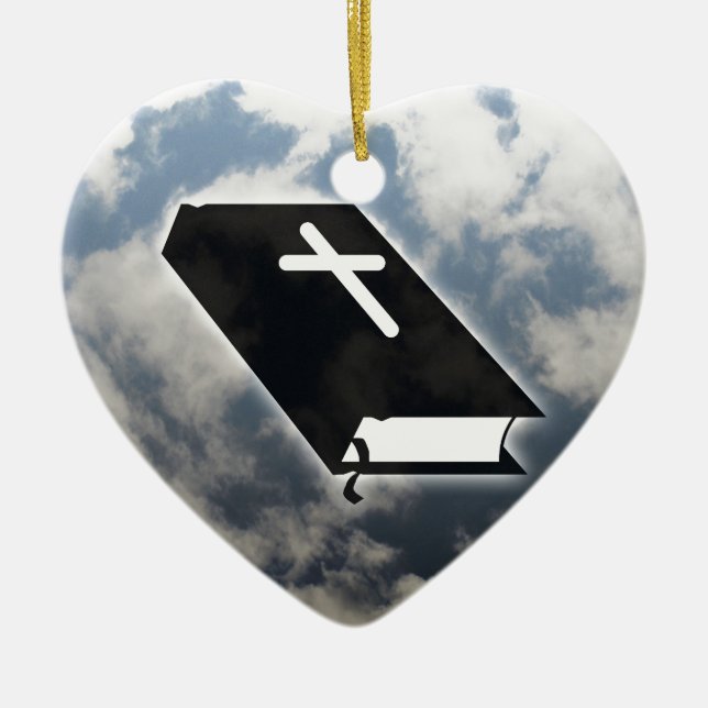 Ten Commandments Ceramic Tree Decoration (Front)