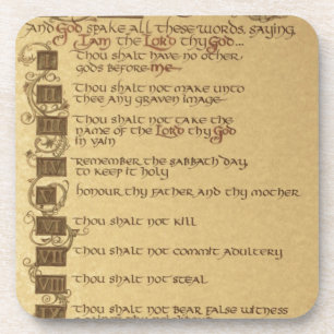 ten commandments coaster