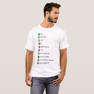 ten commandments funny list message humour T-Shirt