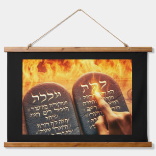 Ten Commandments Hanging Tapestry