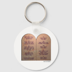 Ten Commandments Key Ring