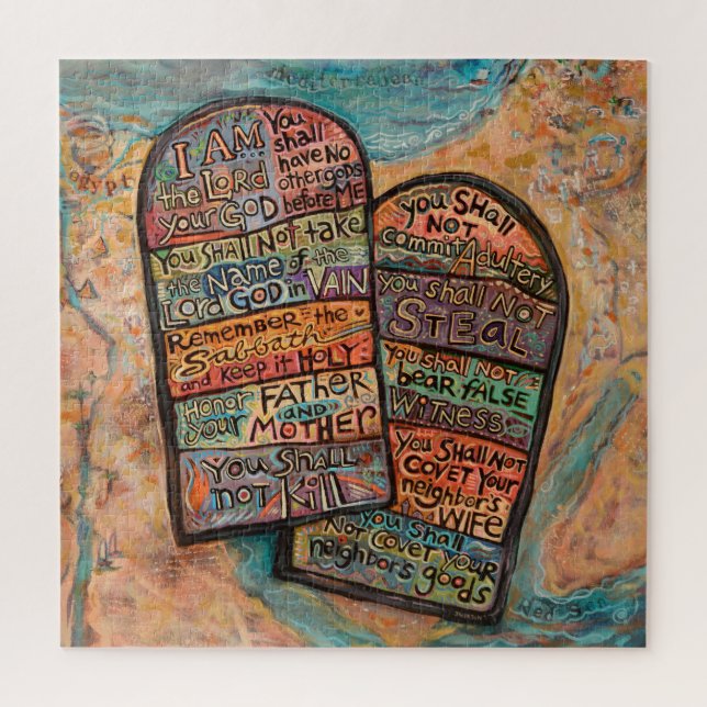 Ten Commandments Large Puzzle (Vertical)