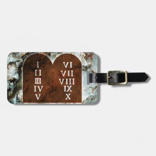Ten Commandments Luggage Tag