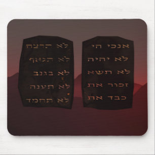 Ten Commandments Mouse Pad