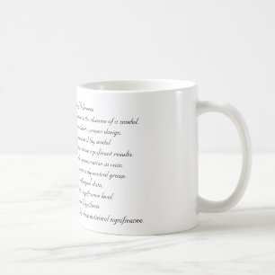 Ten Commandments of Inference Coffee Mug