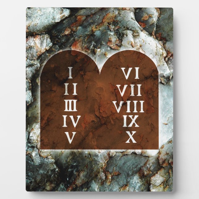 Ten Commandments Plaque (Front)
