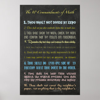 Ten Commandments Poster