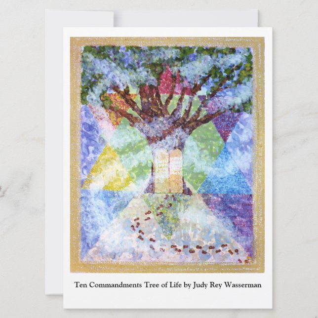 Ten Commandments Tree of Life - Judy Rey Wasserman (Front)