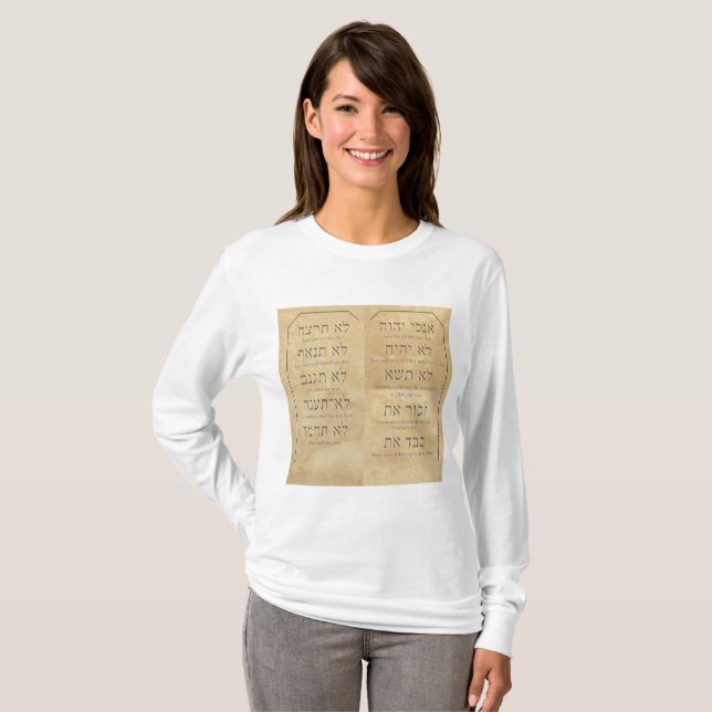 Ten Commandments Women's Basic Long Sleeve T-Shirt (Front Full)