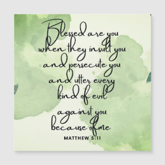 Ten Day Beatitudes Scripture Verse 5:11 Magnet