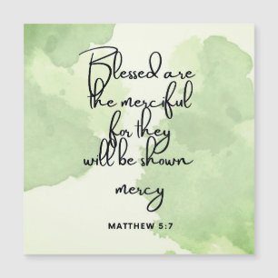 Ten Day Beatitudes Scripture Verse 5:7 Magnet