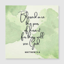 Ten Day Beatitudes Scripture Verse 5:8 Magnet