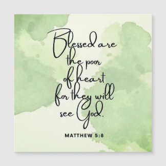 Ten Day Beatitudes Scripture Verse 5:8 Magnet