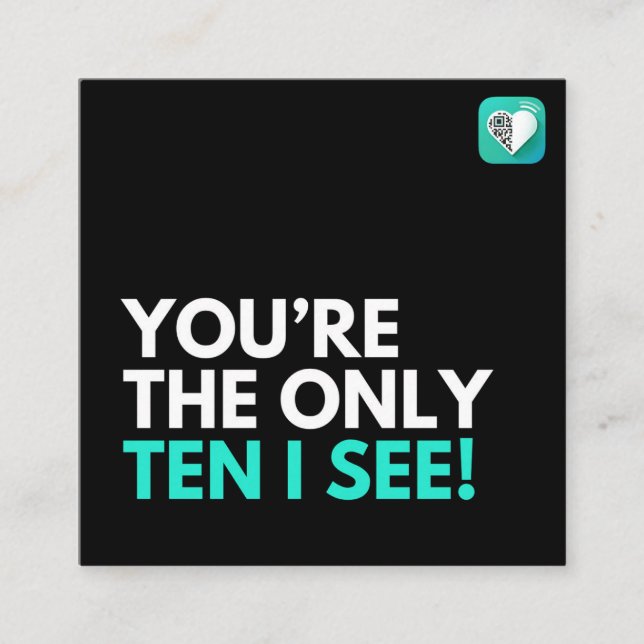 TEN-I-SEE SQUARE BUSINESS CARD (Front)