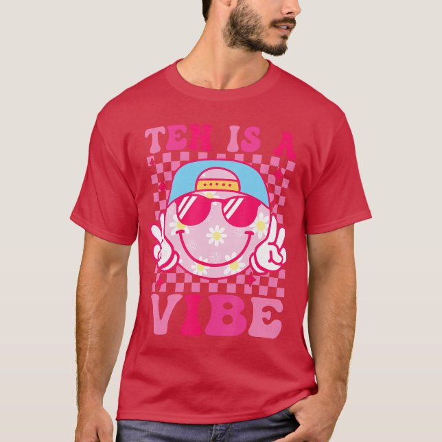 Ten is A Vibe Birthday 10 Year Old Girls 10th Birt T-Shirt (Front)