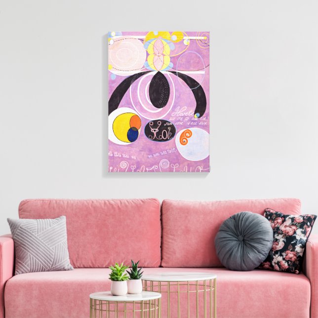 Ten Largest, No. 6, Adulthood | Hilma af Klint | Canvas Print (Insitu(LivingRoom))